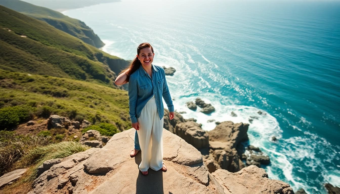 Capturing a couple's joy in Big Sur wedding photography against a breathtaking coastal backdrop.