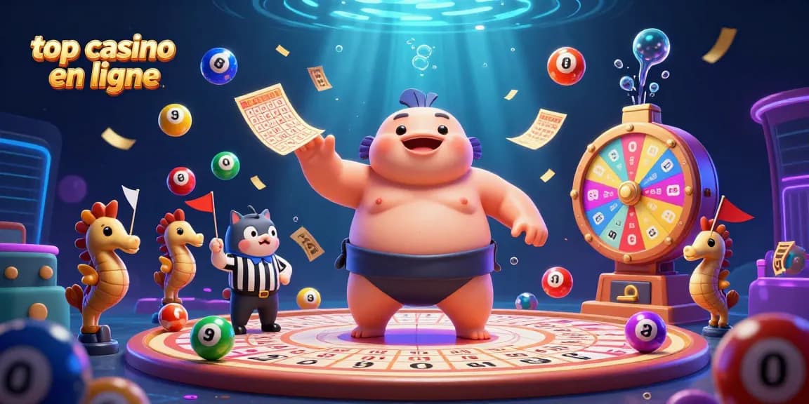 Profitez de jeux de loterie animés au top casino en ligne avec un fugu sumotori !