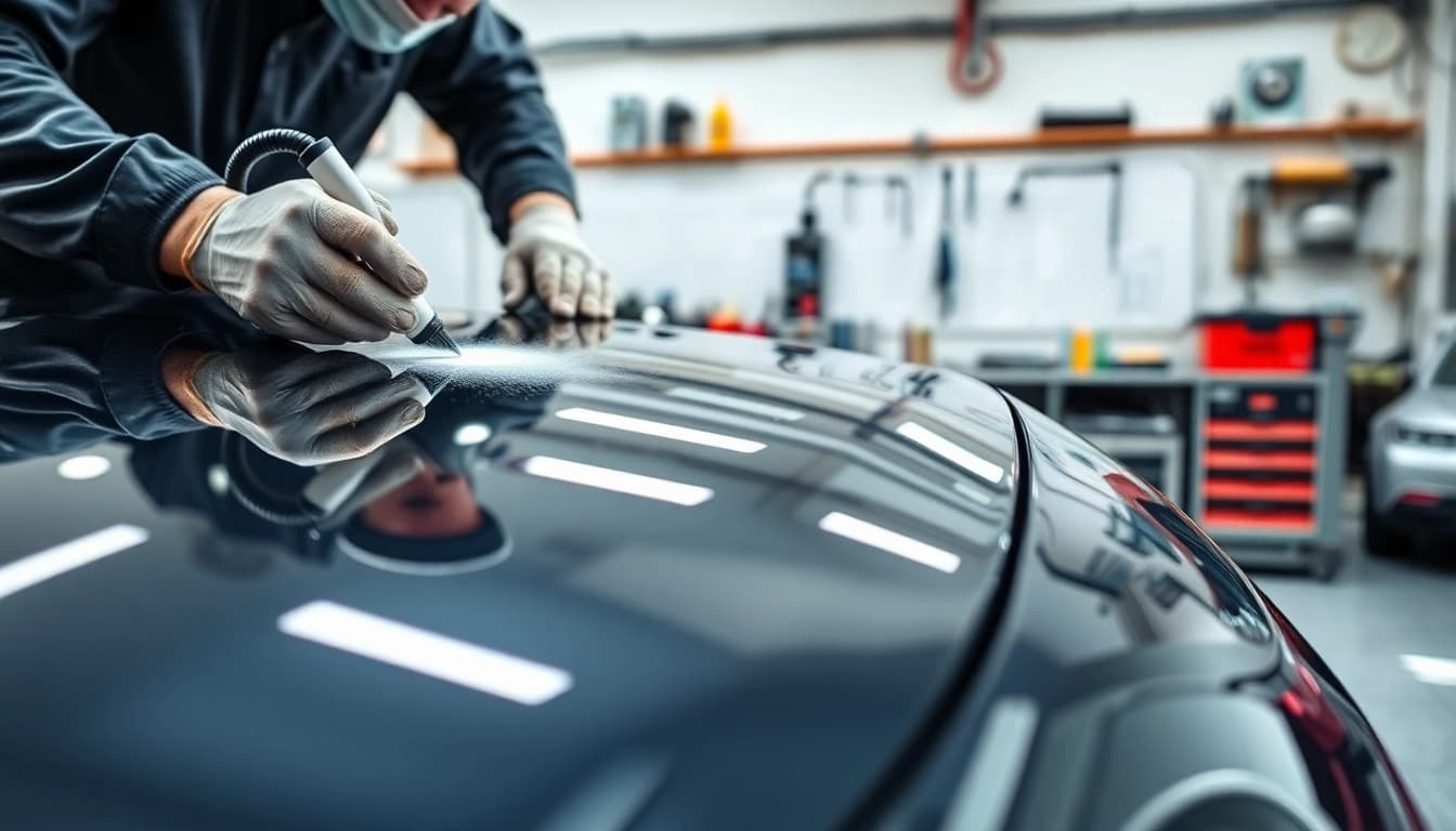 Apply salt protection ceramic coating for enhanced vehicle durability and shine.