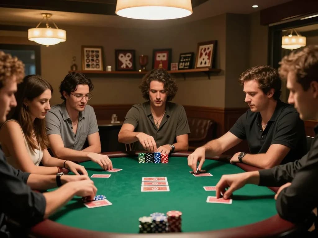 Players engaging in a friendly poker game showcasing the excitement of qq 88