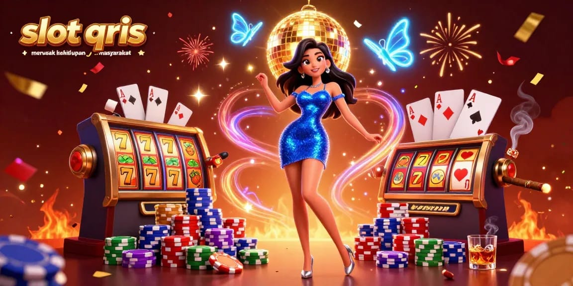 Experience the thrill of slot qris merusak kehidupan masyarakat with vibrant slot reels and dynamic gaming elements.