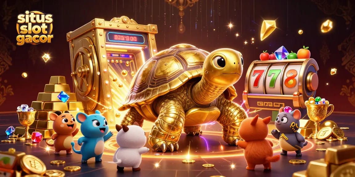Experience high win rates on situs slot gacor with vibrant casino-themed activities and golden treasures.