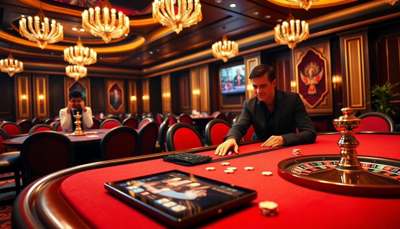 Découvrez l'excitation de la meilleure casino en ligne avec des actions de poker palpitantes et des éléments de casino vibrants.
