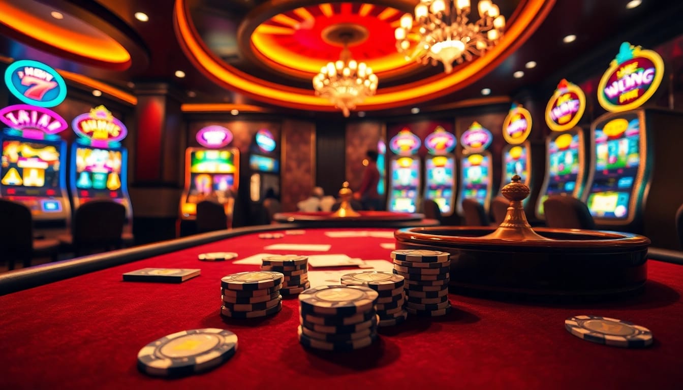 Vivez l'excitation de meilleure casino en ligne avec des jetons de poker vibrants et l'excitation de la roulette.