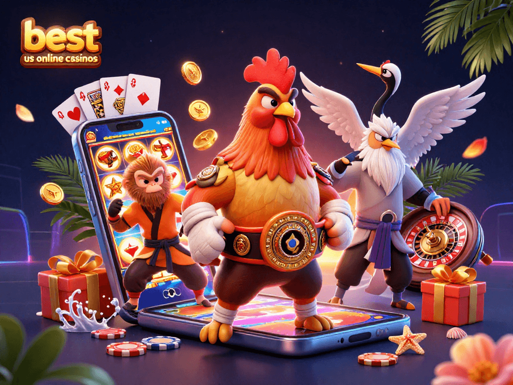 Engage in gameplay at the best US online casinos with dynamic characters and vivid gaming elements.
