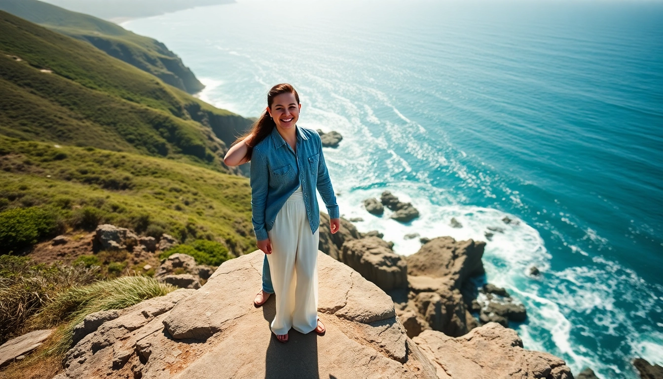 Capturing a couple's joy in Big Sur wedding photography against a breathtaking coastal backdrop.