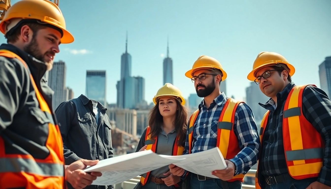 New York Commercial General Contractor team working on a construction site in NYC.