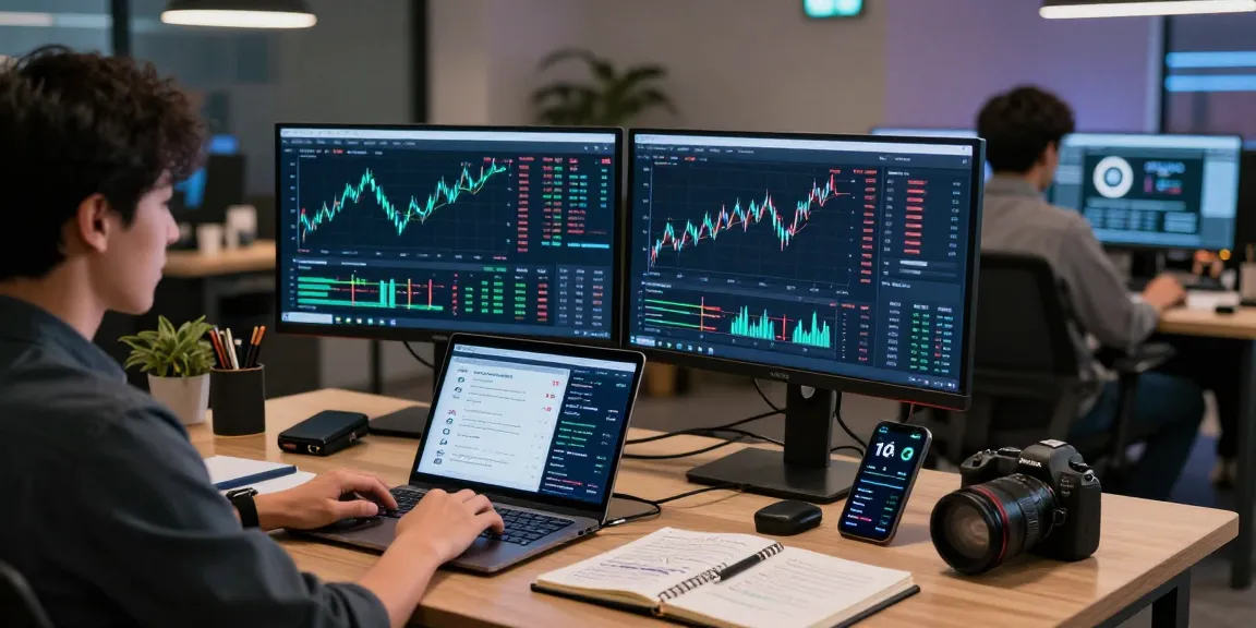 XXKK Exchange interface displayed on monitors in a modern trading environment focusing on cryptocurrency investments and digital wallets.