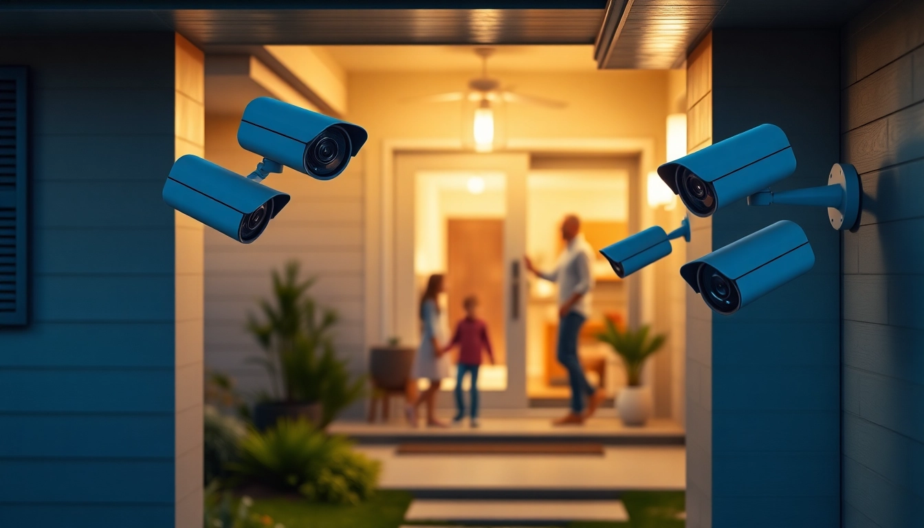 Cámaras Hikvision instaladas en un hogar moderno, asegurando seguridad y tranquilidad.