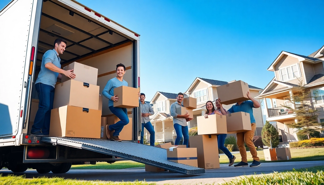 Moving companies Edmonton offering professional assistance during a house move with friendly movers.