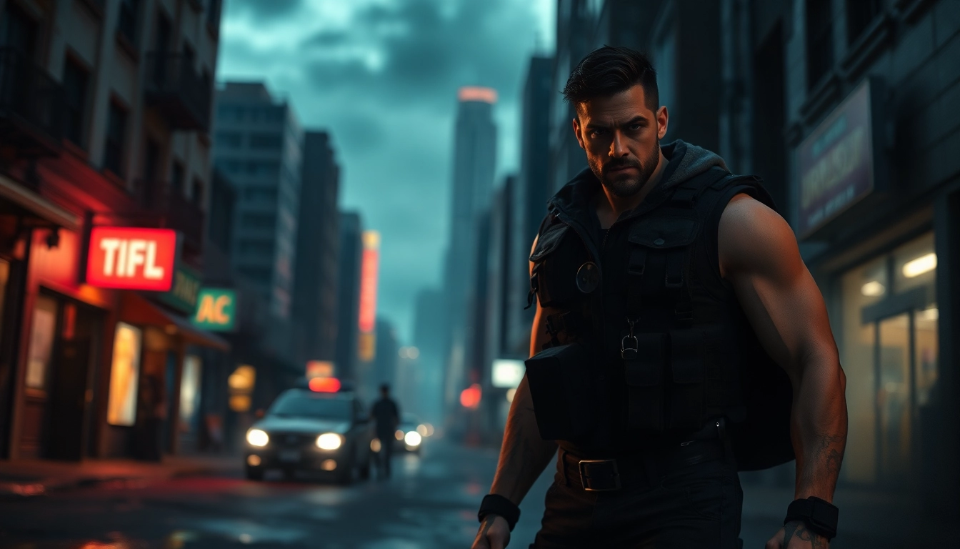 Explore the world of thrilling shows like Reacher, featuring an intense protagonist in a gritty urban setting.