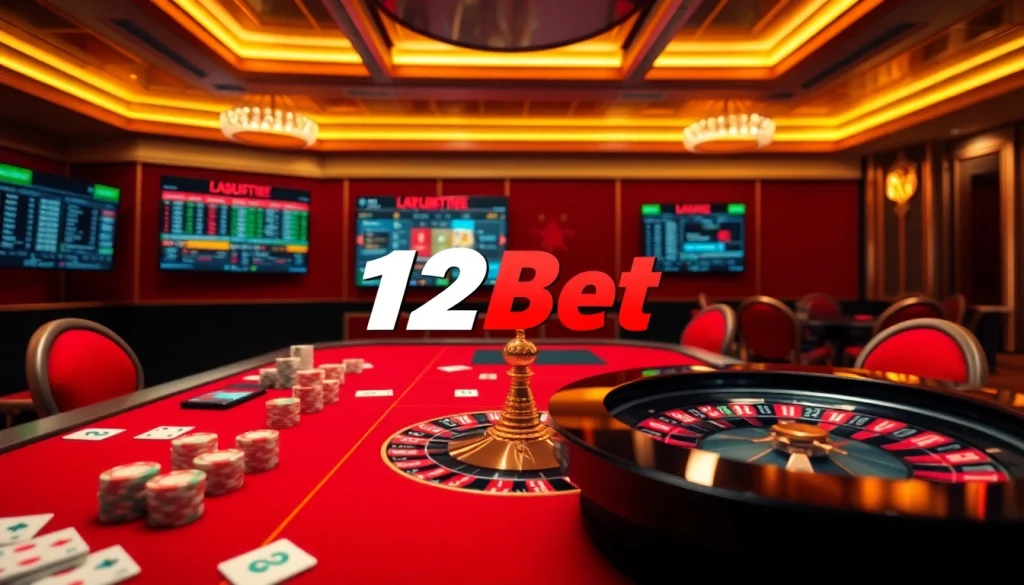 Experience the thrill of betting with the ink vao 12bet interface showcasing casino elements.