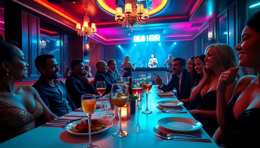 Dinner sxm at Club Noir features gourmet dishes, vibrant ambiance, and live entertainment.