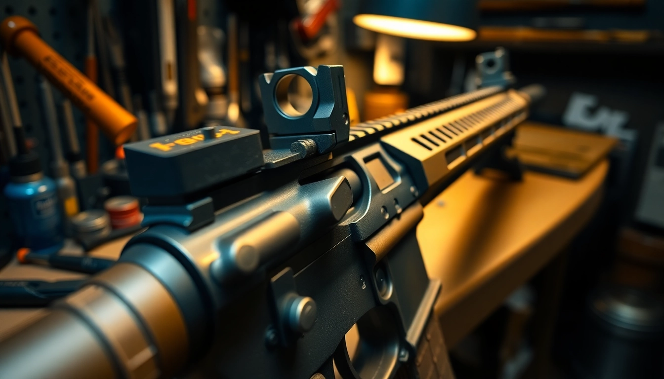 Examining a forced reset trigger on an AR-15, showcasing its unique mechanism and precision.