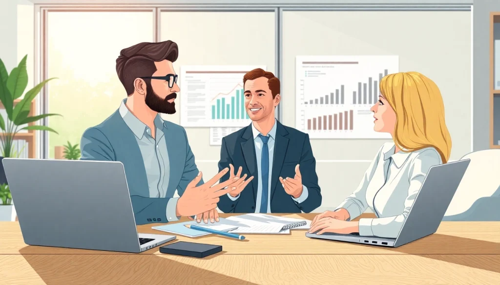 카드현금화에 대한 전문가의 조언을 듣고 있는 모습.