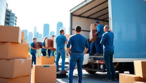 Movers loading furniture into a truck, representing the best movers in Vancouver in action