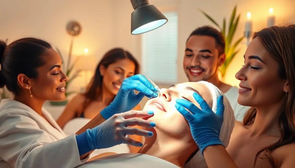 Reveal radiant skin with VI Peel Nyack treatment showcasing expert application in a tranquil spa.