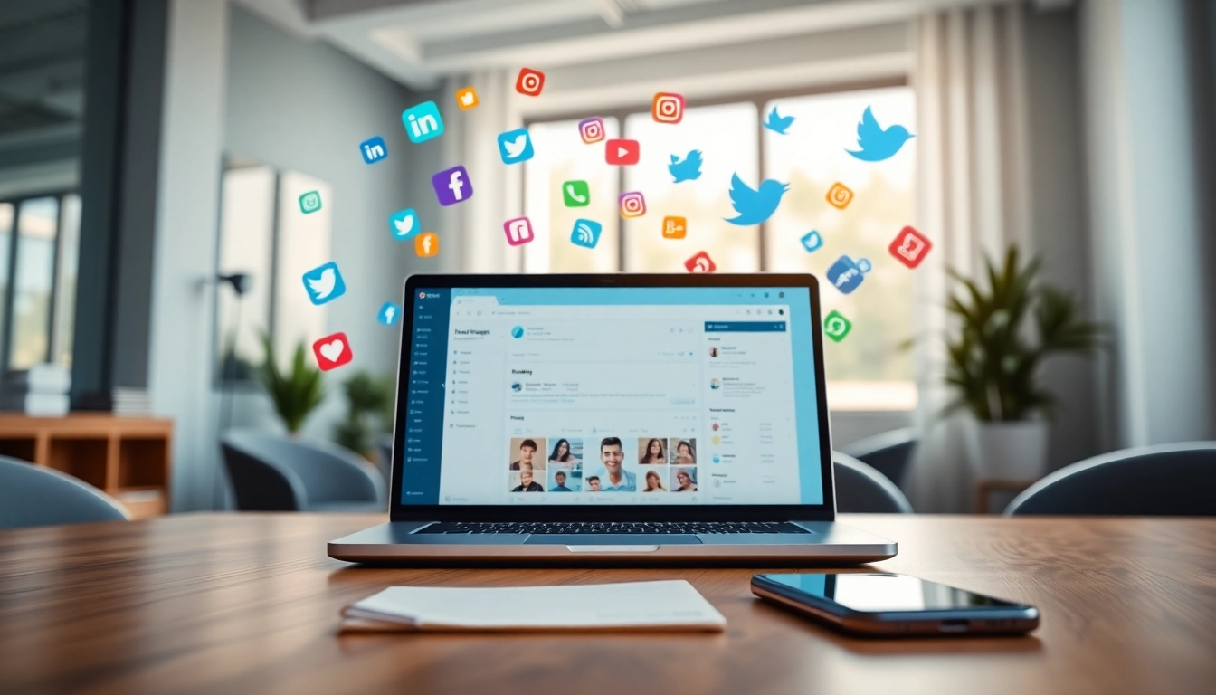 Interact with the Instagram smm panel interface in a modern workspace environment.