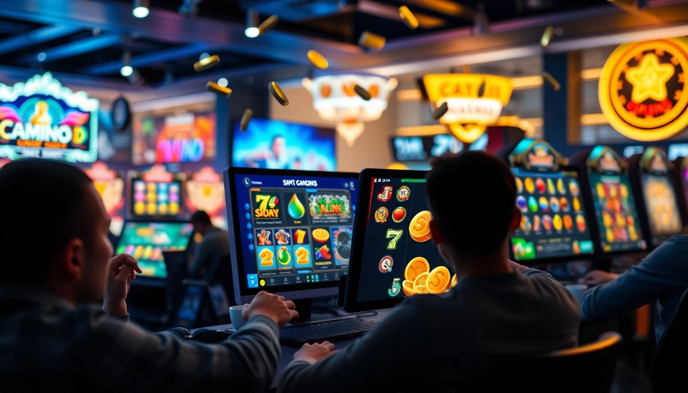 Situs kode4d vibrant online gaming experience featuring thrilling slot games and excited players.