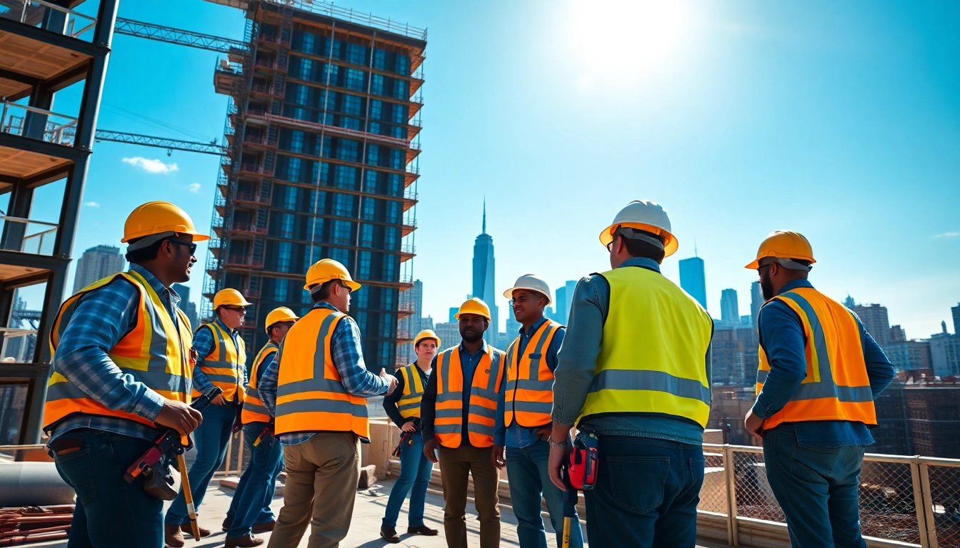 New York Commercial General Contractor team working on a construction site in NYC.