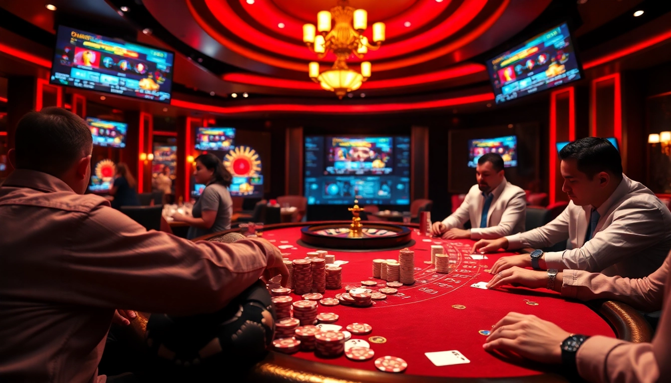 Link vào j88 begins an exciting poker game experience with vibrant casino visuals and professional atmosphere.