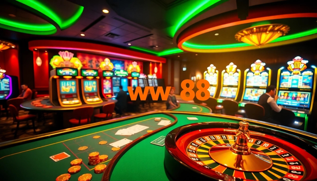 Experience online gaming excitement at ww88 with vibrant casino tables and thrilling games.