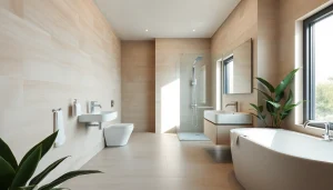 Découvrez une douche à l'italienne moderne avec des finitions élégantes et un espace accueillant.