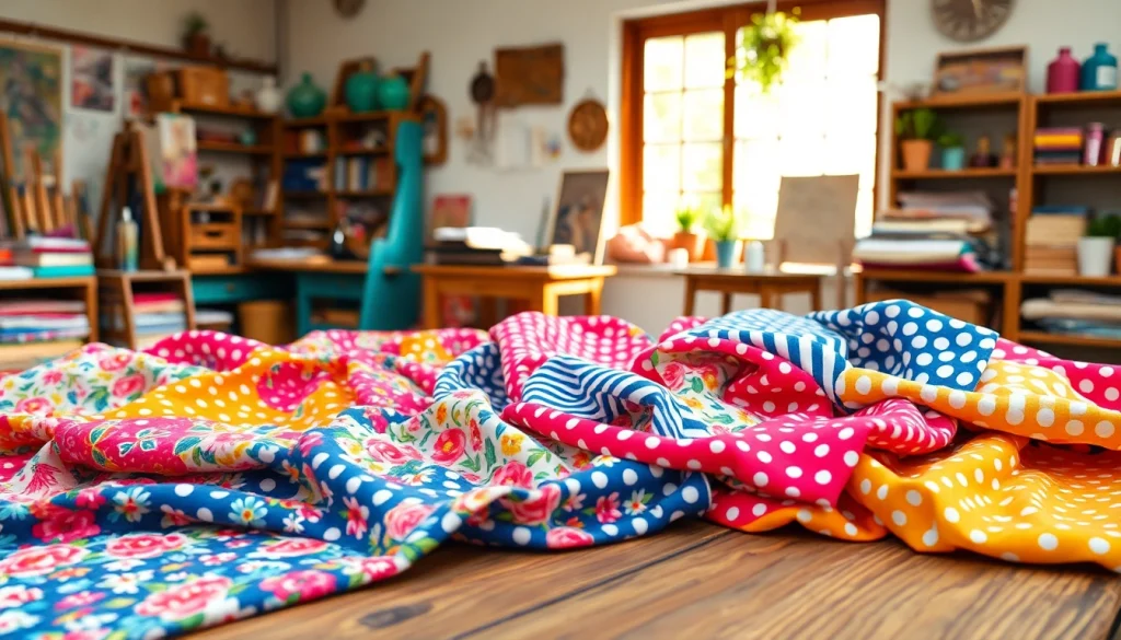 Ontdek bedrukte katoenen stoffen in een kleurrijke assortiment met diverse patronen.