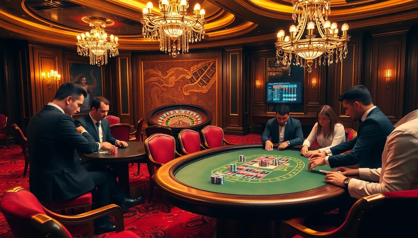 Découvrez l'excitation du meilleure casino en ligne avec un jeu de poker dynamique et un décor luxueux.