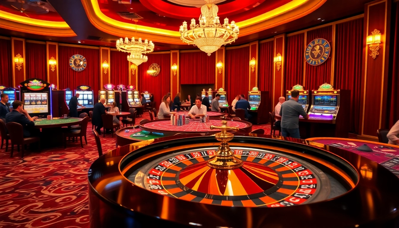 Découvrez l'excitation de meilleure casino en ligne avec des joueurs à une table de jeu luxueuse.