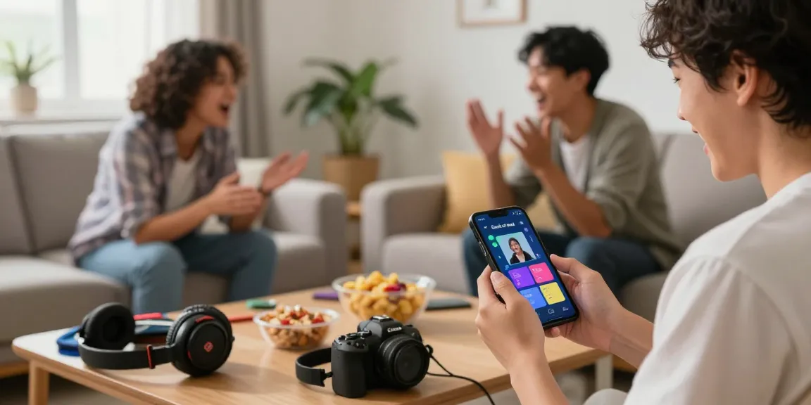 Users enjoying Smash or Pass AI app, rating images in a relaxed living room.
