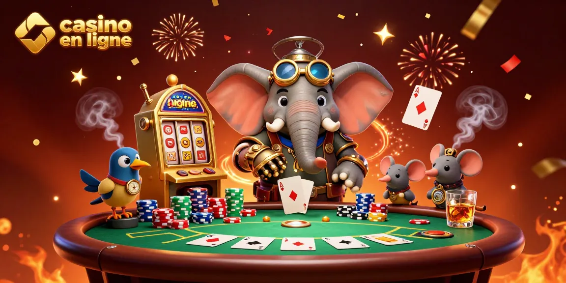Découvrez les casinos en ligne paysafecard avec des personnages animés et une scène festive.
