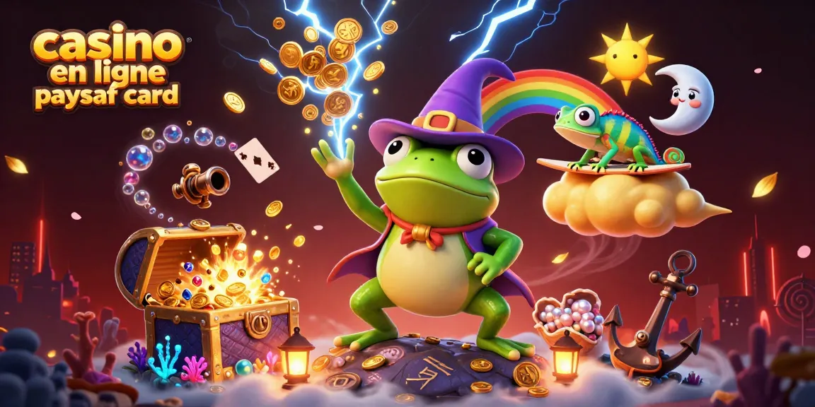 Profitez des jeux de casino en ligne paysafecard avec une scène vibrante de magie et de richesse.