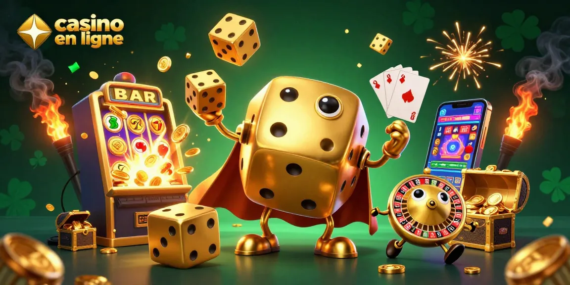 Jouez au casino en ligne paysafecard avec des dés d'or et des machines à sous en explosion de jackpot.