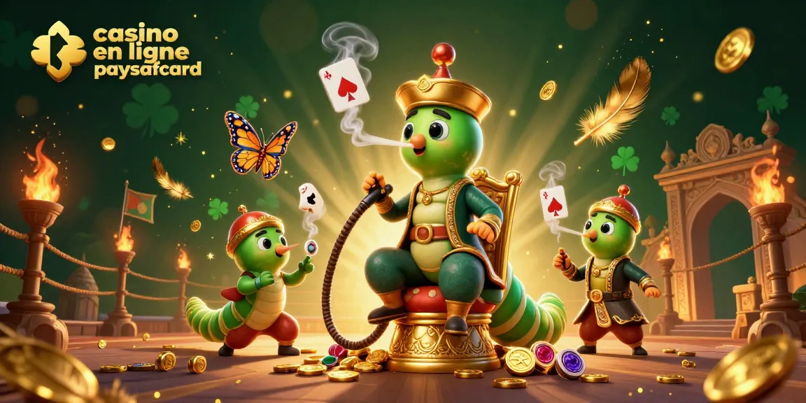 Découvrez les casinos en ligne paysafecard avec une illustration immersive de jeux de casino.