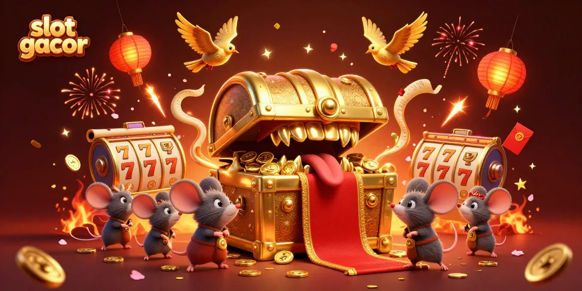 Slot gacor sebagai panduan menuju kemenangan, ilustrasi penuh intrik dan keseruan.