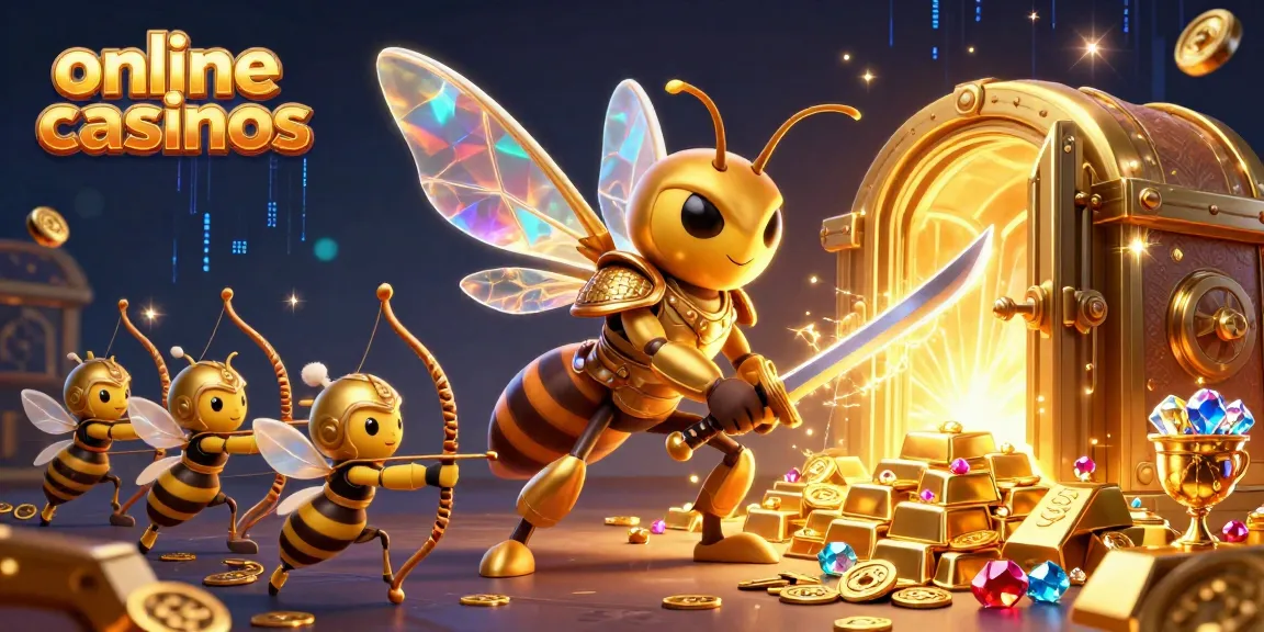 Experience dynamic gaming action at online casinos with intense scenes featuring golden treasures and hero characters.