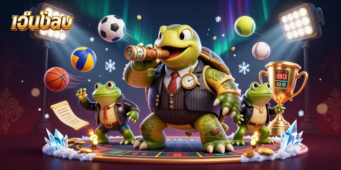Engage in thrilling เว็บบอล sports betting action with dynamic visuals and vibrant casino lights.