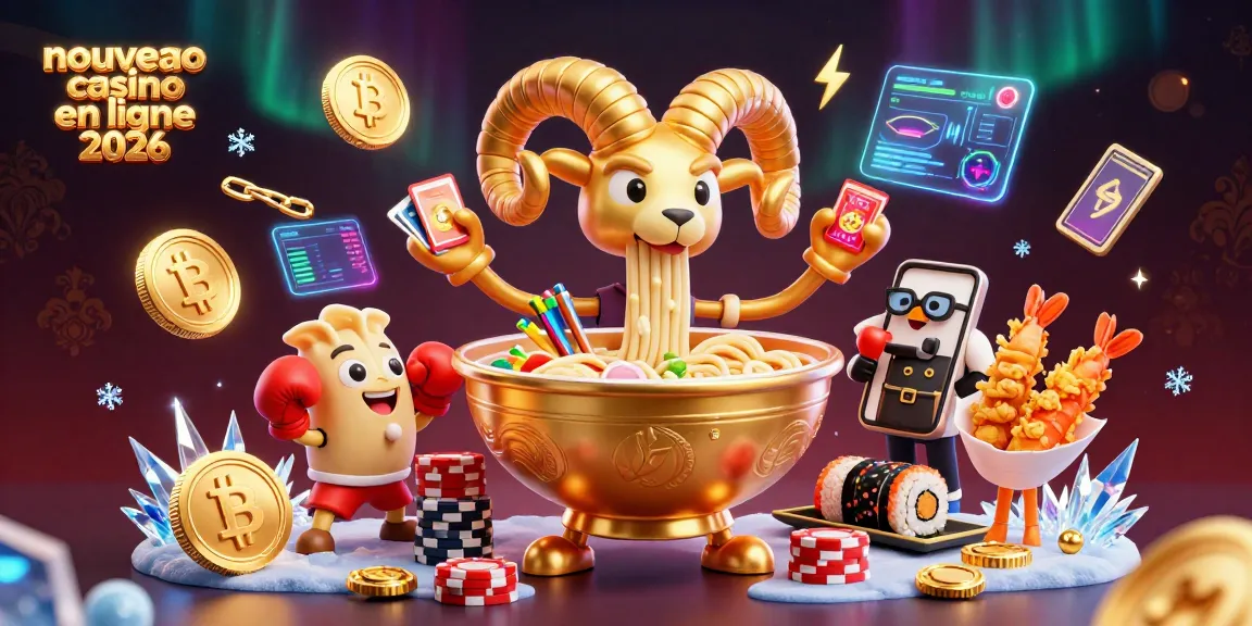 Scène dynamique de nouveau casino en ligne 2026 avec une animation 3D riche en couleurs et éléments de jeu.