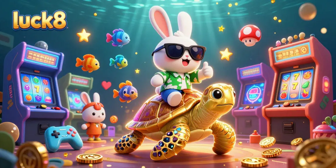 Engage with luck8's thrilling world of slots featuring vibrant characters and action-packed casino elements.